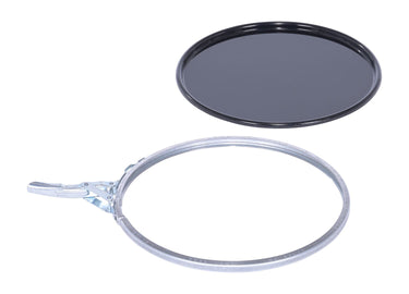 LEVER LOCK STEEL LID 5 GALLON BLACK - Model LID-STL-LL